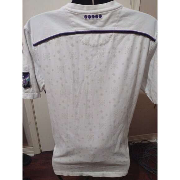 COOGI Shirt Men XL Short Sleeve T-Shirt Graphic Logo Zipper Pocket White Cotton - Picture 7 of 13